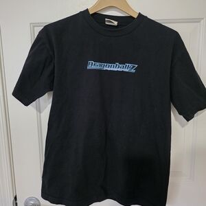 Michaels Black Tee with Blue DragonballZ Logo Size Medium